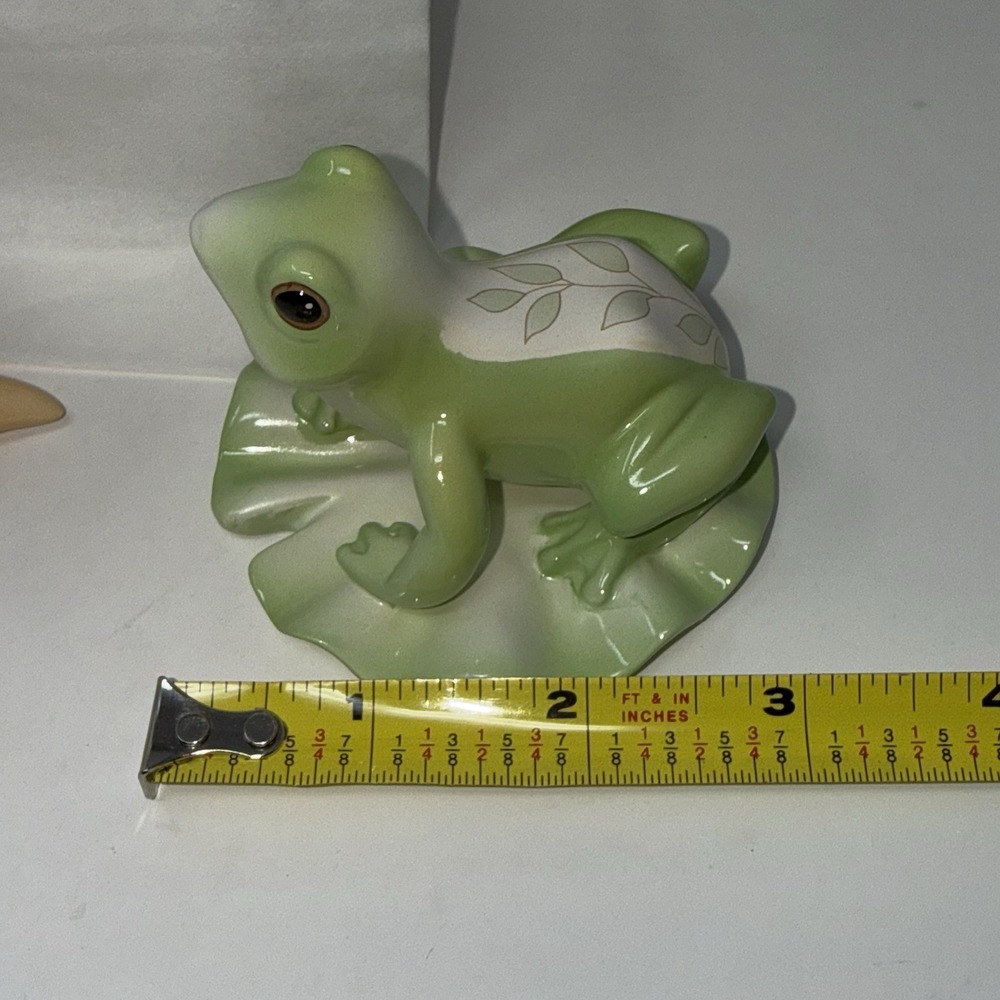 NIB Lenox Ceramic Butterfly Meadow Green Yellow Frog, Turtle, Snail Figurines - Picture 9 of 16